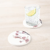 Dessous De Verre En Grès Blooming cherry tree (Côté)