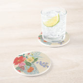 Dessous De Verre En Grès Blossoms du printemps II (Côté)