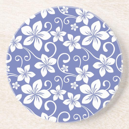 DESSOUS DE VERRE EN GRÈS BLUE HAWAII (PERIWINKLE) (Devant)