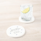 Dessous De Verre En Grès Blue Hydrangea Modern Wedding Favoriser les Dessou (Côté)