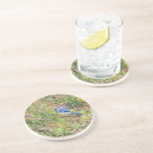 Dessous De Verre En Grès Blue Jay sur Southern Wax Myrtle (Côté)