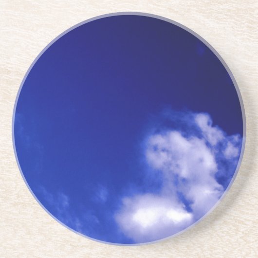 Dessous De Verre En Grès Blue Sky Unique Chic Moderne Minimal (Devant)