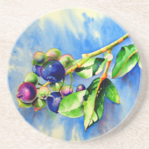Dessous De Verre En Grès Blueberges