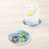 Dessous De Verre En Grès Blueberges (Côté)