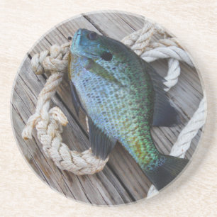 Dessous De Verre En Grès bluegill sur quai