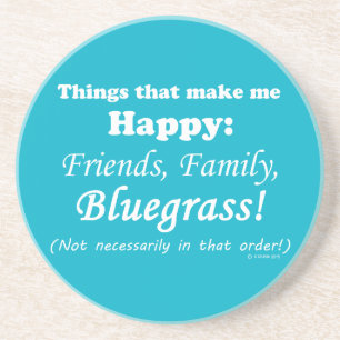 Dessous De Verre En Grès Bluegrass Me Rend Heureux