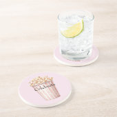 Dessous De Verre En Grès Blush Movie Time Popcorn (Côté)