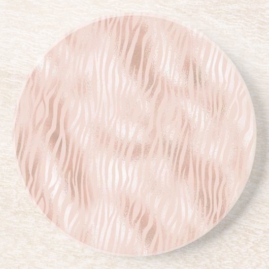 Dessous De Verre En Grès Blush Peach (Devant)
