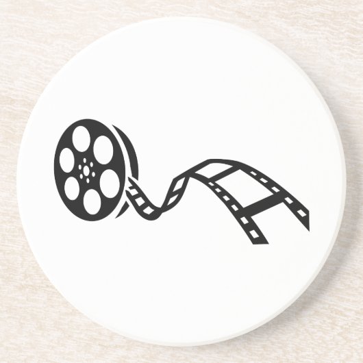 Dessous De Verre En Grès Bobine de pellicule cinématographique (Devant)