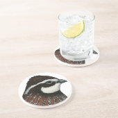 Dessous De Verre En Grès Bobwhite Quail Head (Côté)