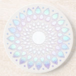 Dessous De Verre En Grès Boho Floral Lotus Mandala<br><div class="desc">Design artistique unique avec du faux lotus mandala en feuille. Conception géniale pour un travailleur énergétique,  conseiller ou coach de vie et plus encore.</div>