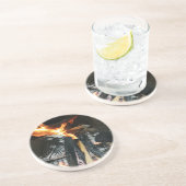 Dessous De Verre En Grès Bois (Côté)