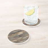 Dessous De Verre En Grès Bois faux marron (Côté)