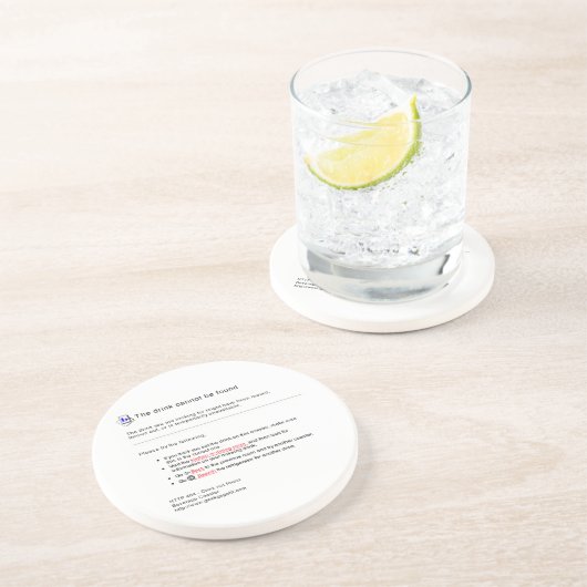 Dessous De Verre En Grès Boisson 404 non trouvée (Côté)