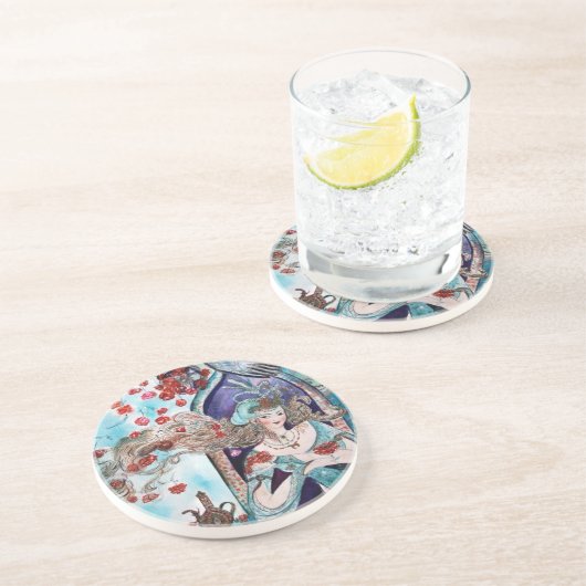 DESSOUS DE VERRE EN GRÈS BOÎTE ORIENTAL FAIRY (Côté)