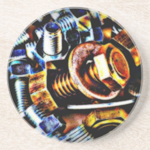 Dessous De Verre En Grès Bolts Pop Art