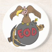 Dessous De Verre En Grès Bombe et sélection de Buzzard (Devant)