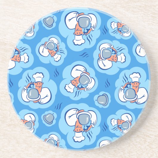 Dessous De Verre En Grès Bon appétit ! (Devant)