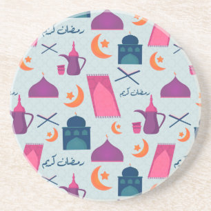 Dessous De Verre En Grès Bon Motif du Ramadan