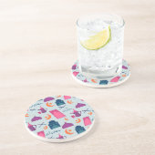 Dessous De Verre En Grès Bon Motif du Ramadan (Côté)