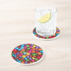 Dessous De Verre En Grès Bonbons colorés, Boutons de bonbons, Sucres, Nourr