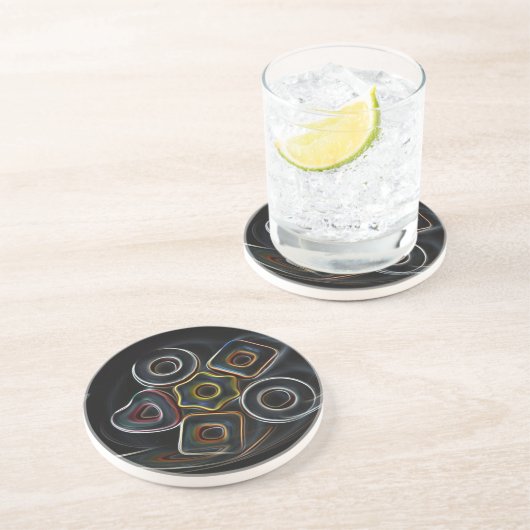 Dessous De Verre En Grès Bonbons de Noël (Côté)