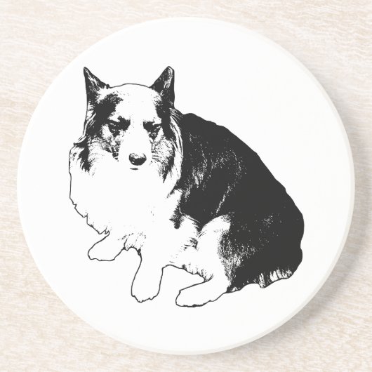 Dessous De Verre En Grès Bonfire Rim Corgi (Devant)