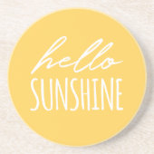 Dessous De Verre En Grès Bonjour Coaster Jaune Sunshine (Devant)