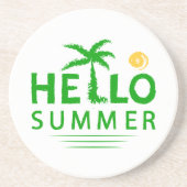 Dessous De Verre En Grès Bonjour été (Devant)