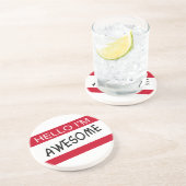 Dessous De Verre En Grès Bonjour, Je Suffis (Côté)