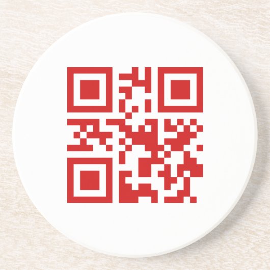 Dessous De Verre En Grès Bonne année ! -- Code de QR (Devant)