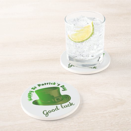Dessous De Verre En Grès Bonne chance (Côté)