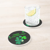 Dessous De Verre En Grès Bonne Saint Patrick's Day (Côté)