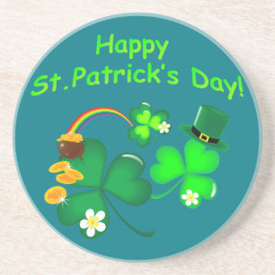 Dessous De Verre En Grès Bonne Saint Patrick's Day