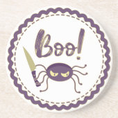 Dessous De Verre En Grès Boo drôle Halloween personnage d'araignée main (Devant)