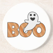 Dessous De Verre En Grès BOO Halloween Éffrayant (Devant)