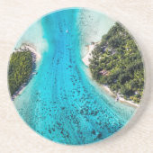 Dessous De Verre En Grès Bora Bora - Chemin Vers L'Océan (Devant)