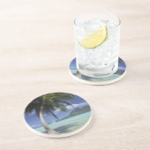 Dessous De Verre En Grès Bora Bora, Polynésie française Mt Otemanu vu (Côté)