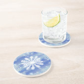 Dessous De Verre En Grès Bords givrés III (Côté)