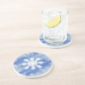 Dessous De Verre En Grès Bords givrés VII (Côté)