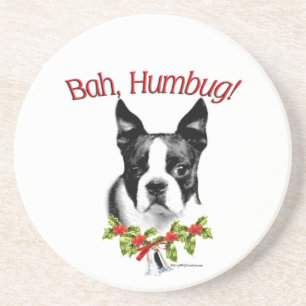 Dessous De Verre En Grès Boston Terrier Bah Humbug