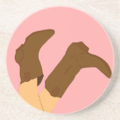 Dessous De Verre En Grès Bottes Cowboy (Devant)