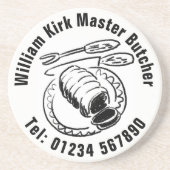 Dessous De Verre En Grès Boucher maître (Devant)