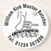 Dessous De Verre En Grès Boucher maître (Devant)