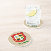 Dessous De Verre En Grès Bouclier de la famille Acevado (Côté)