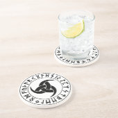 Dessous De Verre En Grès Bouclier de rune d'Odhroerir (Côté)