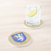 Dessous De Verre En Grès Bouclier héraldique Ruiz (Côté)