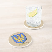 Dessous De Verre En Grès Bouclier héraldique Sanchez (Côté)
