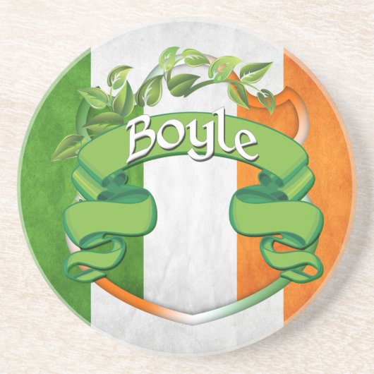 Dessous De Verre En Grès Bouclier irlandais Boyle (Devant)