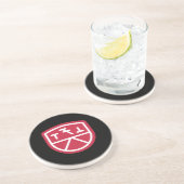 Dessous De Verre En Grès Bouclier Phi Sigma Kappa (Côté)
